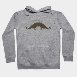 Fancy Brown Mustache Hoodie